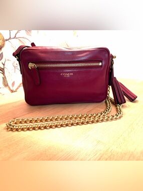 Coach Burgundy Legacy Bag